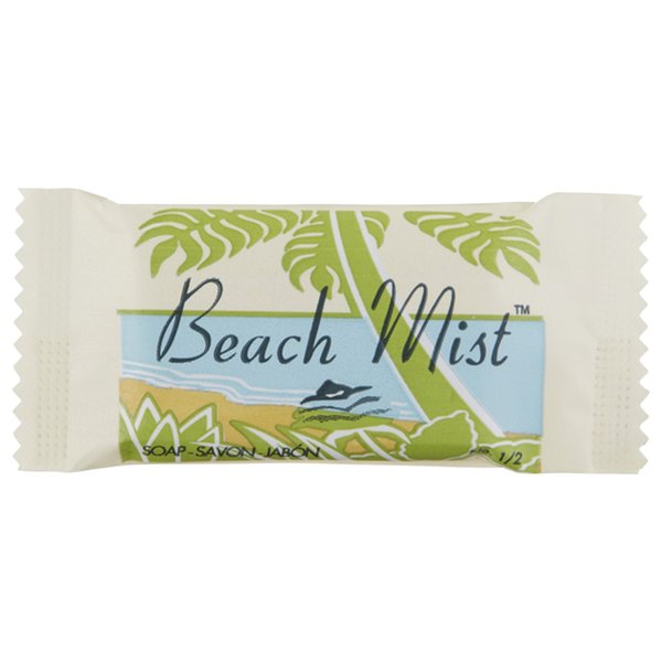 Beach Mist Face and Body Soap, Beach Mist Fragrance, # 1/2 Bar, PK1000 BCH NO1/2